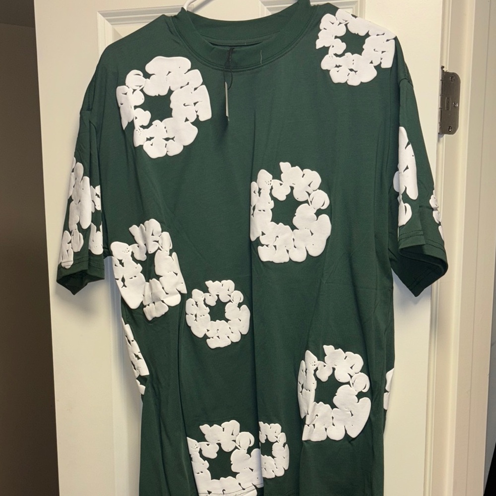 Green Floral Men's Shirt